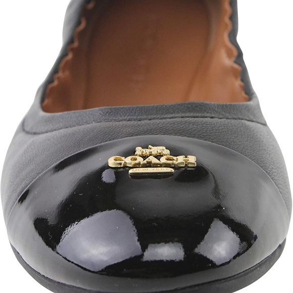 COACH Bonnie black flats - size 7 - Picture 3 of 11